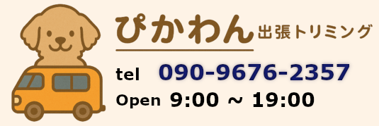 ぴかわん「出張トリミング」